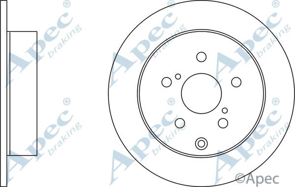 APEC BRAKING Тормозной диск DSK2523